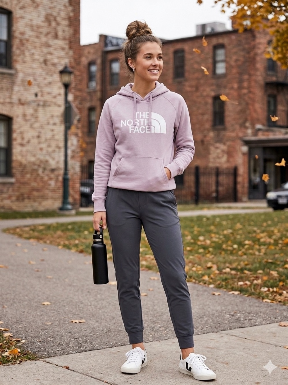 The North Face Women's Dusty Mauve Pullover Hoodie size large